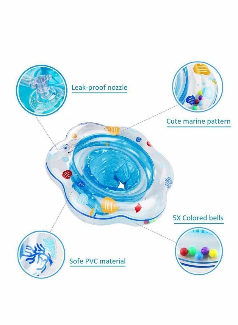 Excefore Baby Paddling Pool Ring, Baby Swimming Ring Tube Safety Infant Float Circle for Newborn Baby from 0 Months to 18 Months, Baby Swimming Float, Made of Skin-Friendly PVC - Image 3