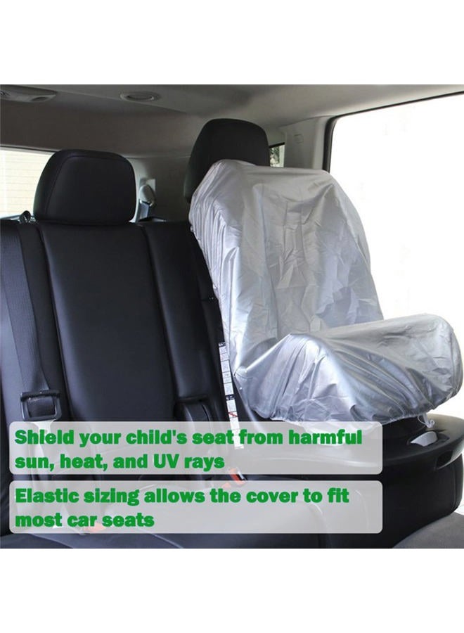 MHWGY Car Seat Sun Shade Cover, Plus Size Reflective Baby Seat Covers to Keep The Car Seat Cool, Auto Window Sun Protection with Carseat Shade Reflector UV Ray Helpers - Image 3