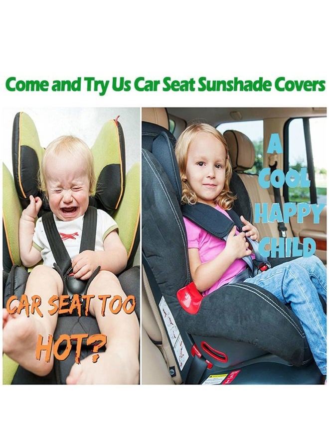 MHWGY Car Seat Sun Shade Cover, Plus Size Reflective Baby Seat Covers to Keep The Car Seat Cool, Auto Window Sun Protection with Carseat Shade Reflector UV Ray Helpers - Image 5