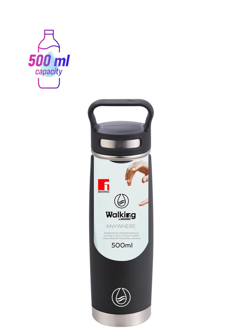 BERGNER Walking Anywhere Stainless Steel Vacuum Water Bottle - Image 1