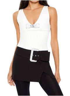 Rhinestone Bow Tank Top