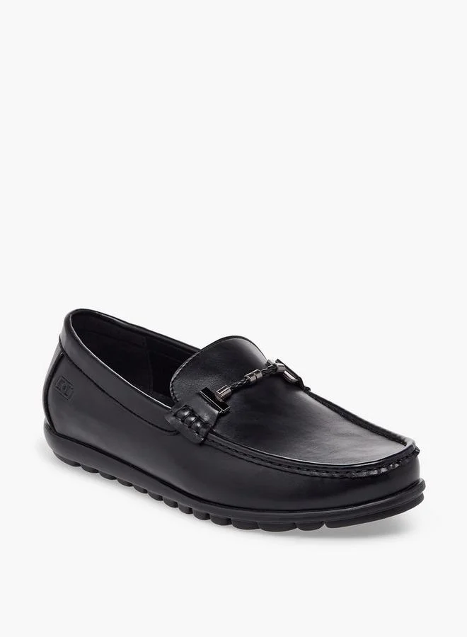 دوتشيني Men Metal Accent Slip-On Loafers
