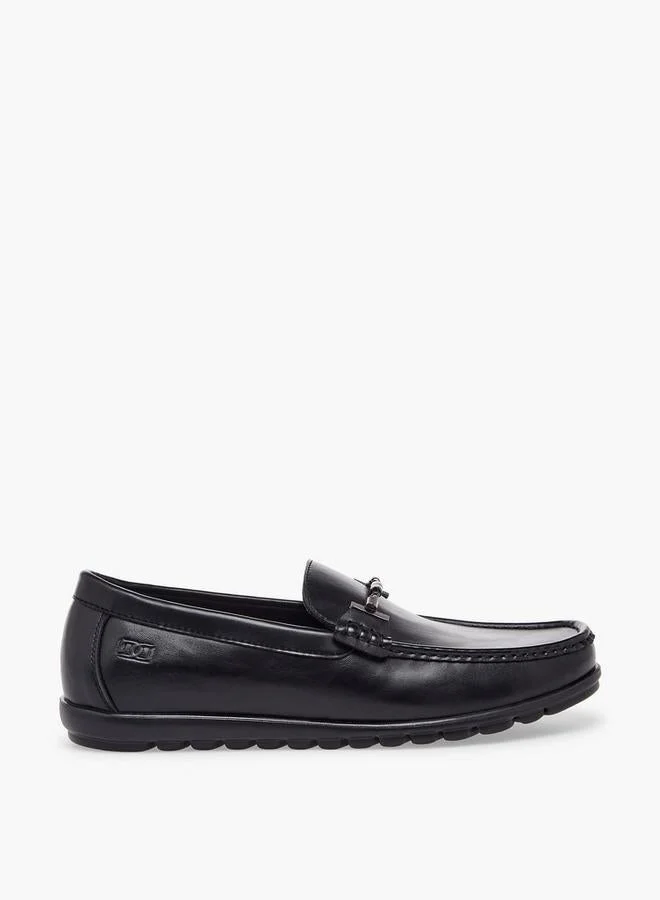 دوتشيني Men Metal Accent Slip-On Loafers