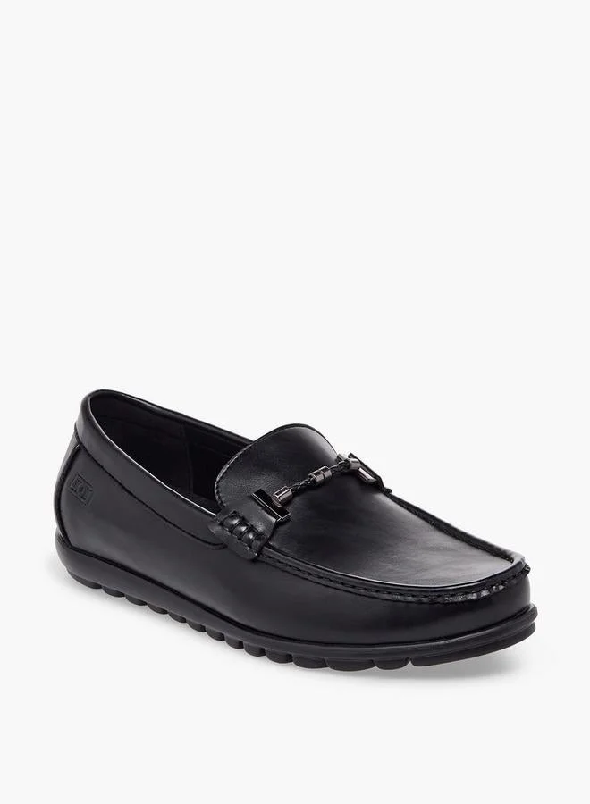 دوتشيني Men Metal Accent Slip-On Loafers