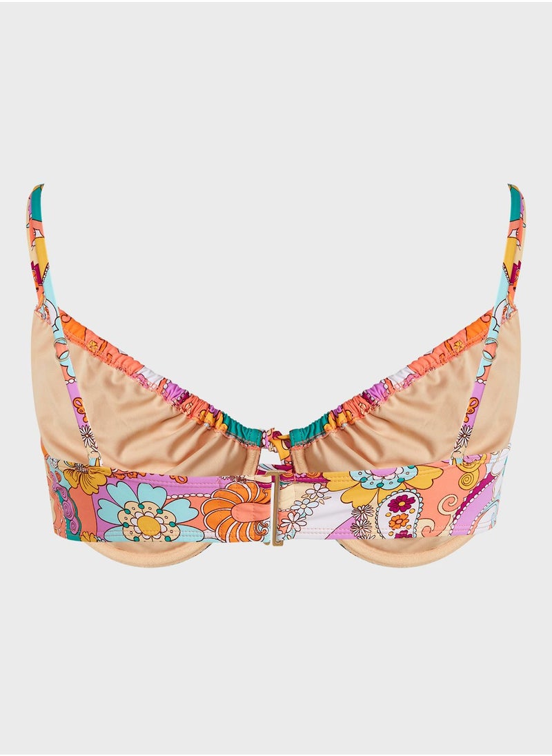 Cotton On Curve - Tie Detail Bikini Top - Image 1