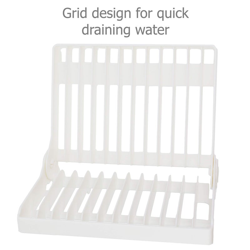 EIKS Foldable Drying Rack for Vegetable Fruit and Tableware, Kitchen Sink Organizer - Image 4