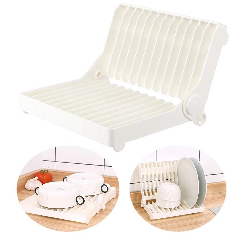 EIKS Foldable Drying Rack for Vegetable Fruit and Tableware, Kitchen Sink Organizer - Image 1