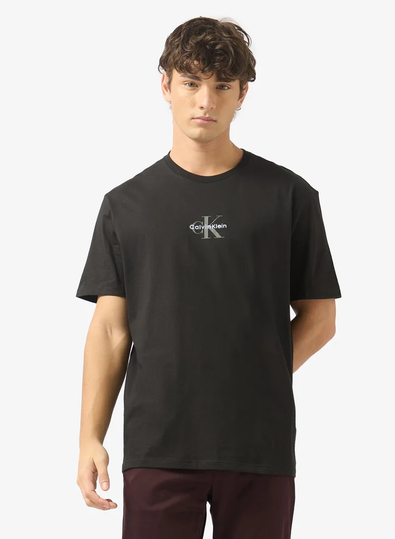 Calvin Klein Jeans  Micro Monologo Regular Fit T-Shirt for Men | Best Price UAE