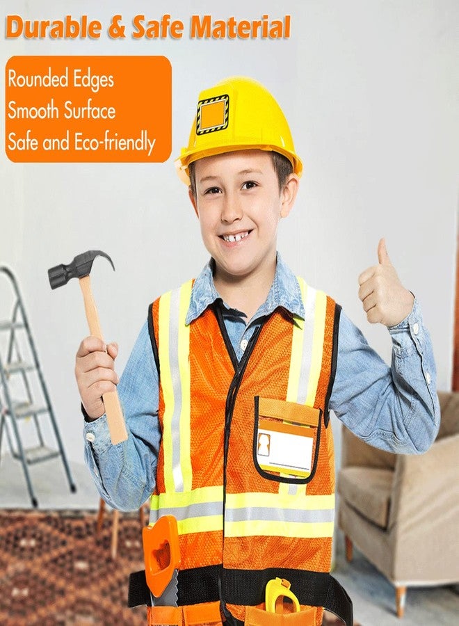 Gresdent 28 Pcs Kids Toy Tool Set Construction Party Supplies Plastic Pretend Play Accessory for Boys with Screwdrivers Pliers Axes Saws - Image 3