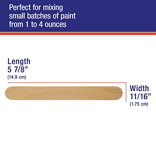 TCP Global Wood Paint Mixing Sticks - 50 Pack - Automotive, Crafts, Airbrush, Art - Image 3