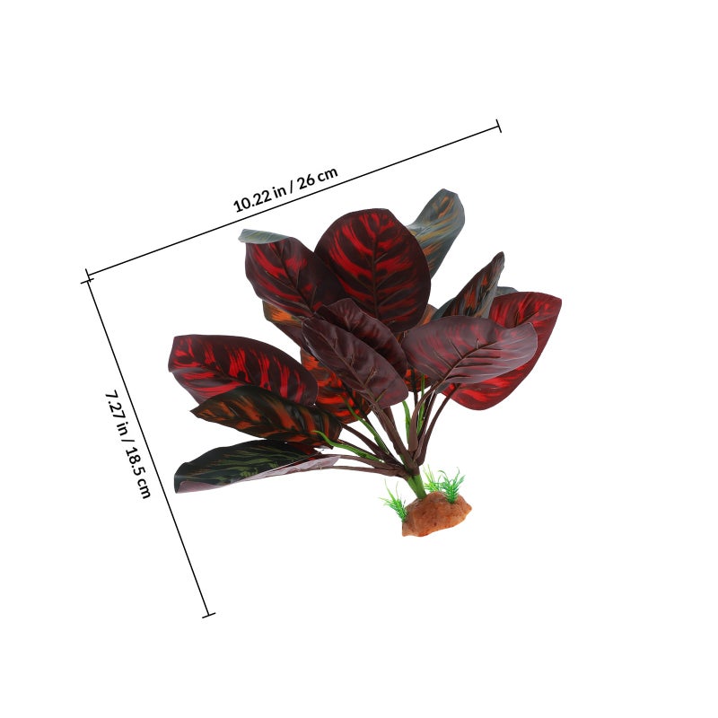 Realistic Reptile Terrarium Plants For Glass Containers Faux Plants For Lizard Snake Tortoise Aquarium Decor And For Creating Natural Scenery - Image 2