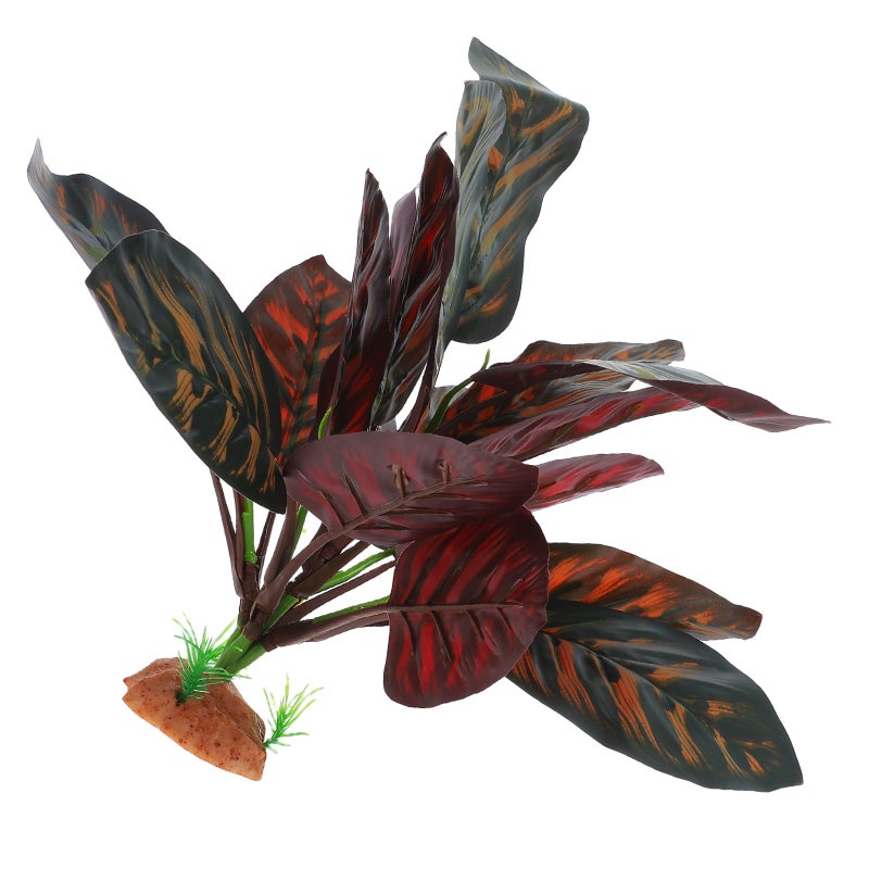 Realistic Reptile Terrarium Plants For Glass Containers Faux Plants For Lizard Snake Tortoise Aquarium Decor And For Creating Natural Scenery - Image 1