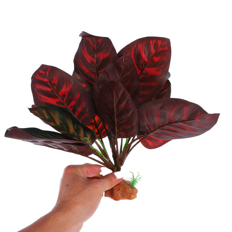 Realistic Reptile Terrarium Plants For Glass Containers Faux Plants For Lizard Snake Tortoise Aquarium Decor And For Creating Natural Scenery - Image 3