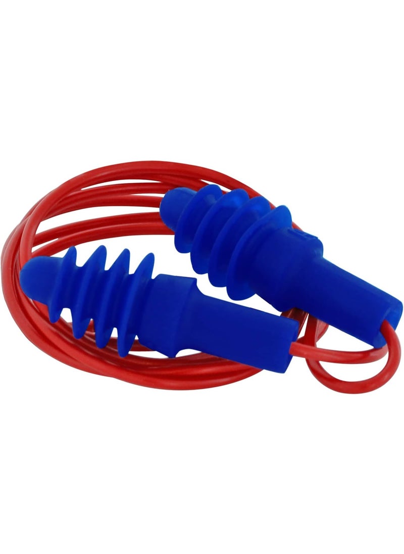 Howard Leight - Howard Leight by Honeywell DPAS30R Airsoft Flanged Reusable Earplugs with Red Polycord, 100-Pairs (DPAS-30R),Blue - Image 1