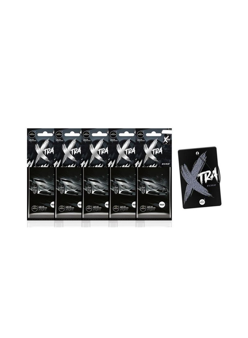 أروما X TRA بلاك معطر جو للسيارة 5 قطع - Image 1