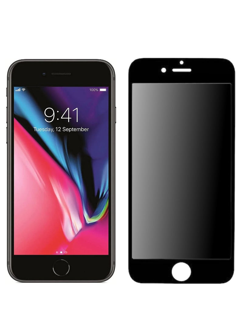 ACLIX Antistatic ESD Dustproof Premium Quality High Definition Anti-Spy Privacy Tempered Glass Screen Protector Designed For  iPhone 8 Plus - Image 1