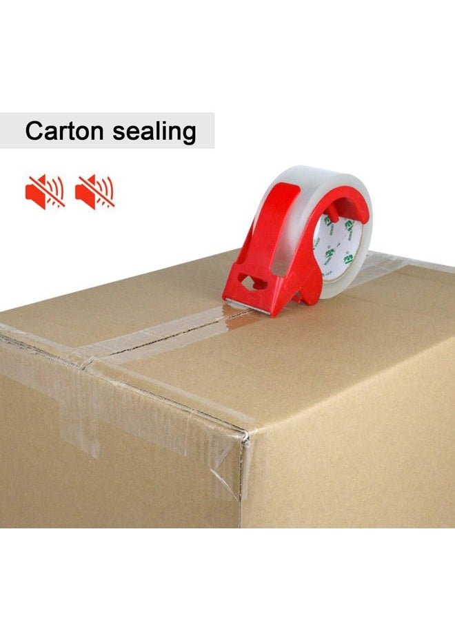 BOMEI PACK No Noise Quiet Clear Packing Tape, Heavy Duty Packaging Tape, Refill Rolls for Sealing Packing and Shipping, 2.4Mil 1.88Inch 55Yards 6rolls, with Free Dispenser - Image 4