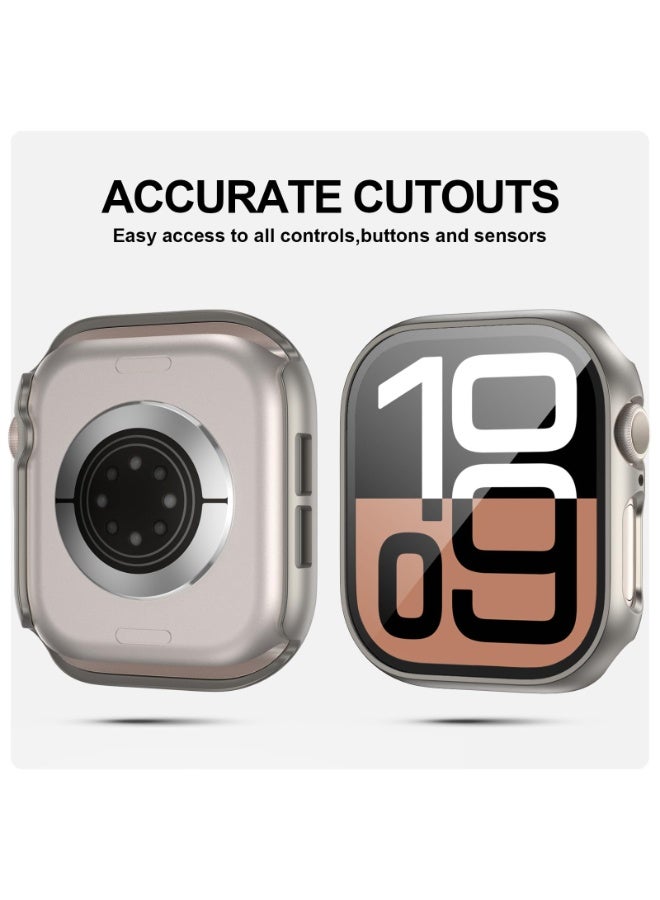 6 حزمة حقيبة متوافقة مع أبل وسلسلة 10 42 ملم مع الزجاج المعتدل الواقي الشاشة - Image 3