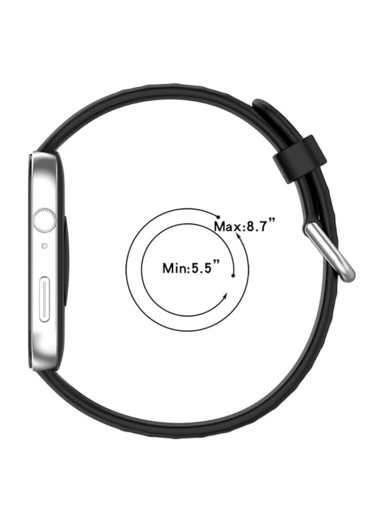 4 قطع حزام متوافق مع Huawei Watch Fit 3، سوار رياضي ناعم قابل للتعديل من السيليكون سوار بديل متوافق مع Huawei Watch Fit 3 - Image 2