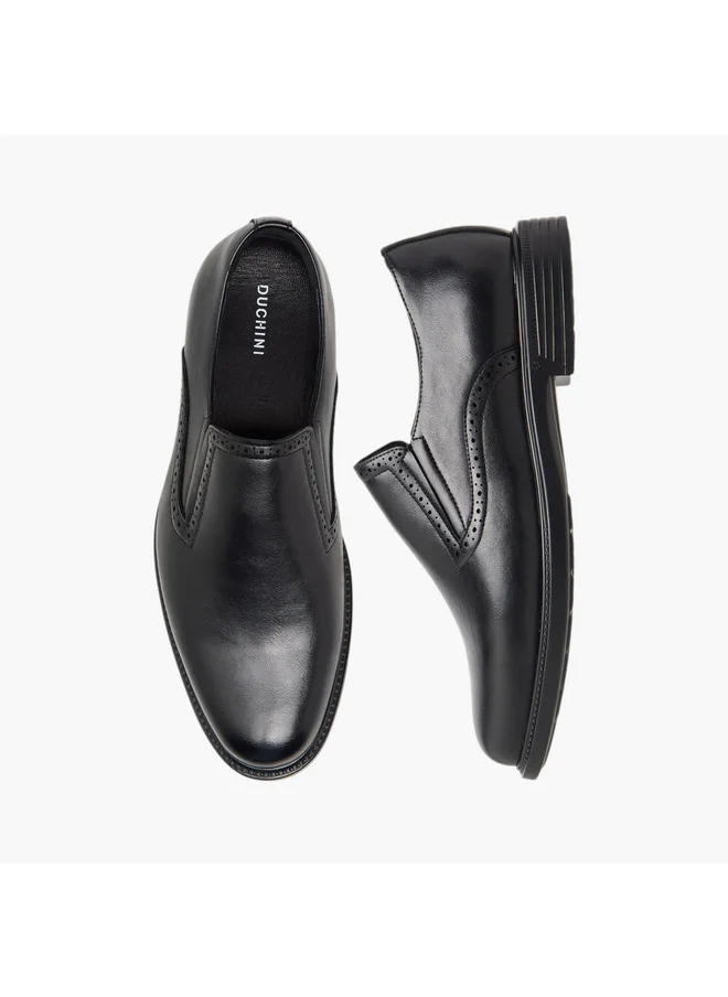 دوتشيني Men's Textured Slip-On Loafers