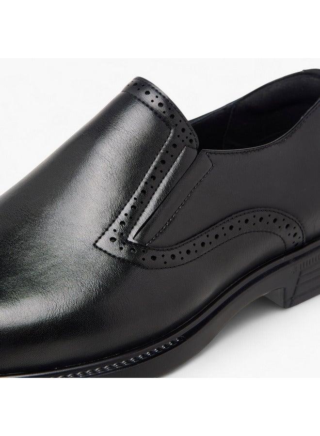 DUCHINI Men's Textured Slip-On Loafers - Image 4