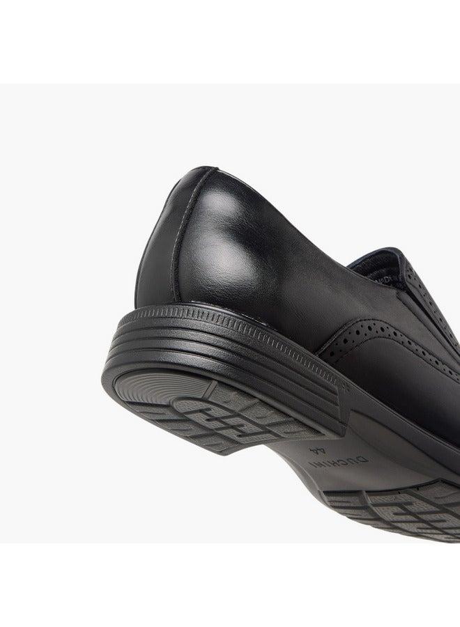 DUCHINI Men's Textured Slip-On Loafers - Image 5