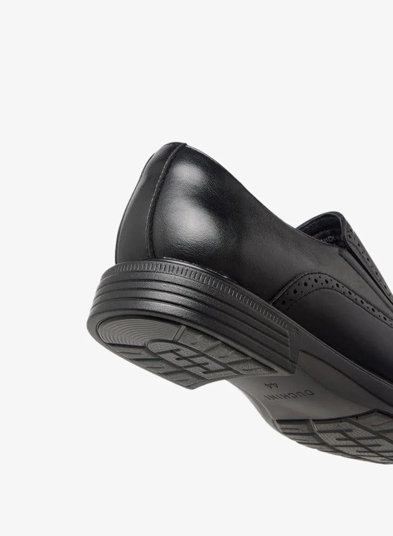 DUCHINI BLACK Men's Textured Slip-On Loafers for Men | Best Price UAE