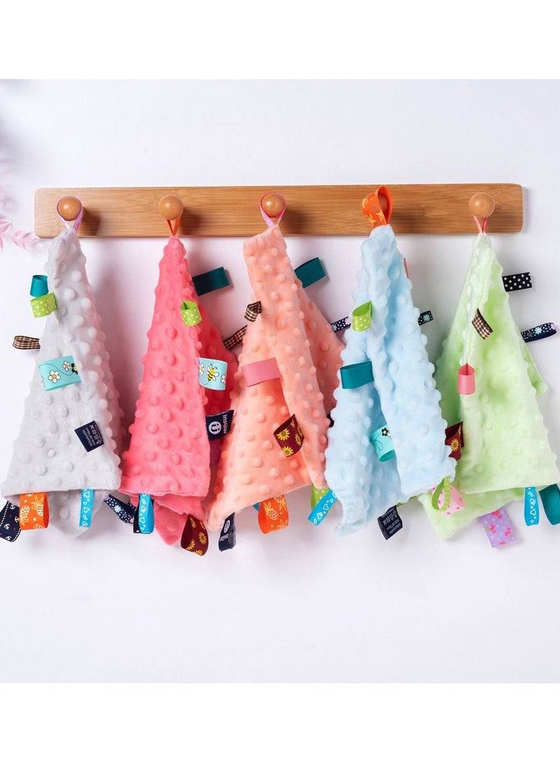 انسولار بيبي ليبل منشفة مهدئة لحديثي الولادة منديل مهدئ برتقالي - Image 5