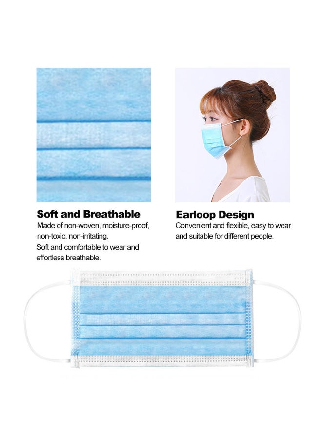 20 قناع وجه بثلاث طبقات مضاد للغبار للاستخدام مرة واحدة - Image 2