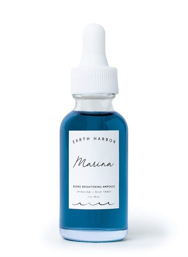 Earth Harbor MARINA Biome Brightening Ampoule - Brightens & Balances | Blue Tansy + Spirulina + Squalane | 1 fl oz - Image 1