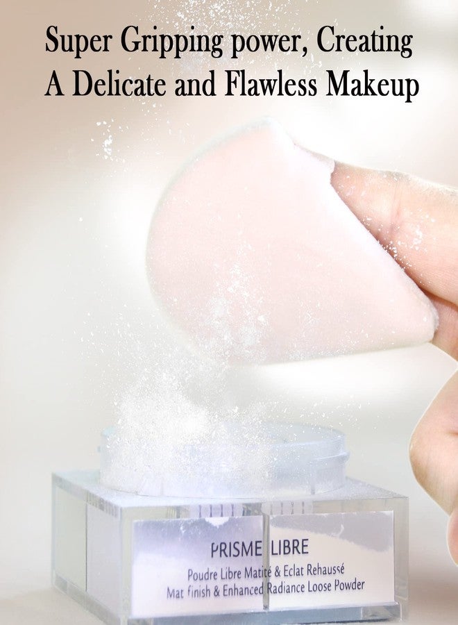 Daubigny Powder Puff Daubigny 6 PCS Powder Puff Makeup Puff Face Soft Triangle Powder Puffs for Loose Powder Mineral Powder Body Powder Velour Cosmetic FaclaI Sponges for Applying Makeup Tools(Nude) - Image 3