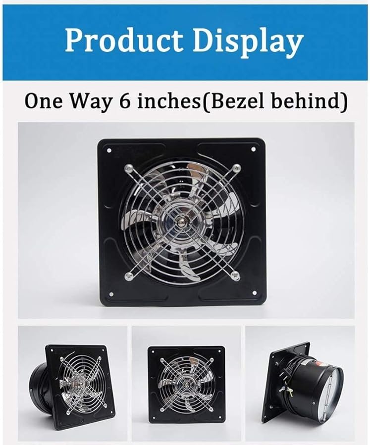 White Waterproof Mute Bathroom Extractor Exhaust Fan For Kitchen Toilet Window Ventilation - Image 5