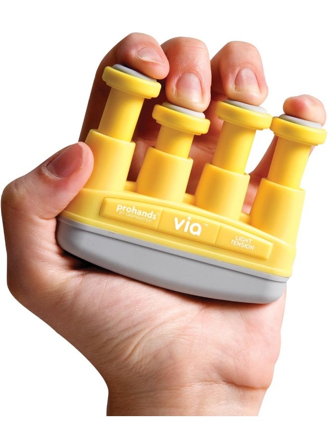 Prohands VIA Hand Exerciser, Finger Exerciser (Hand Grip Strengthener), Spring-Loaded, Finger-Piston System, Isolate and Exercise Each Finger - Image 1