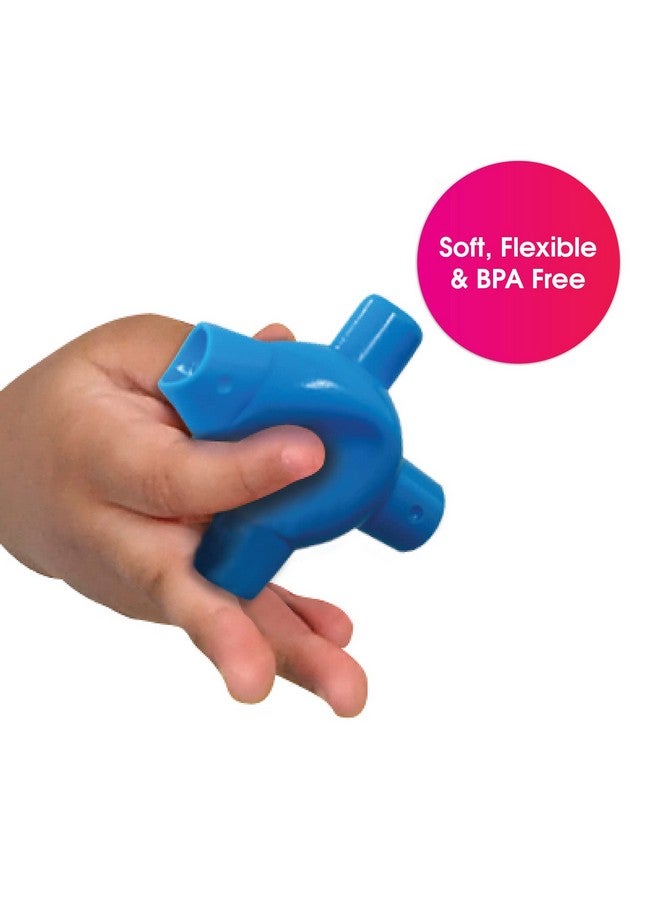 Edushape Flexi Baby Connects - Large Textured Solid Color Pop Beads for Toddlers 1-3, 2-4, 4-6 Years and Up - Snap Beads Connecting Toys for Baby Enhances Motor Skills, Tactile Senses for Kids - Image 3