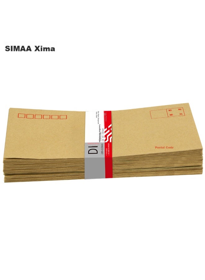 Simaa 60 ورقة No. 5 مغلفات ورق كرافت، مغلفات بريدية قياسية 220*110mm، مغلف فاتورة إيصال، مغلف راتب 19002 - Image 2