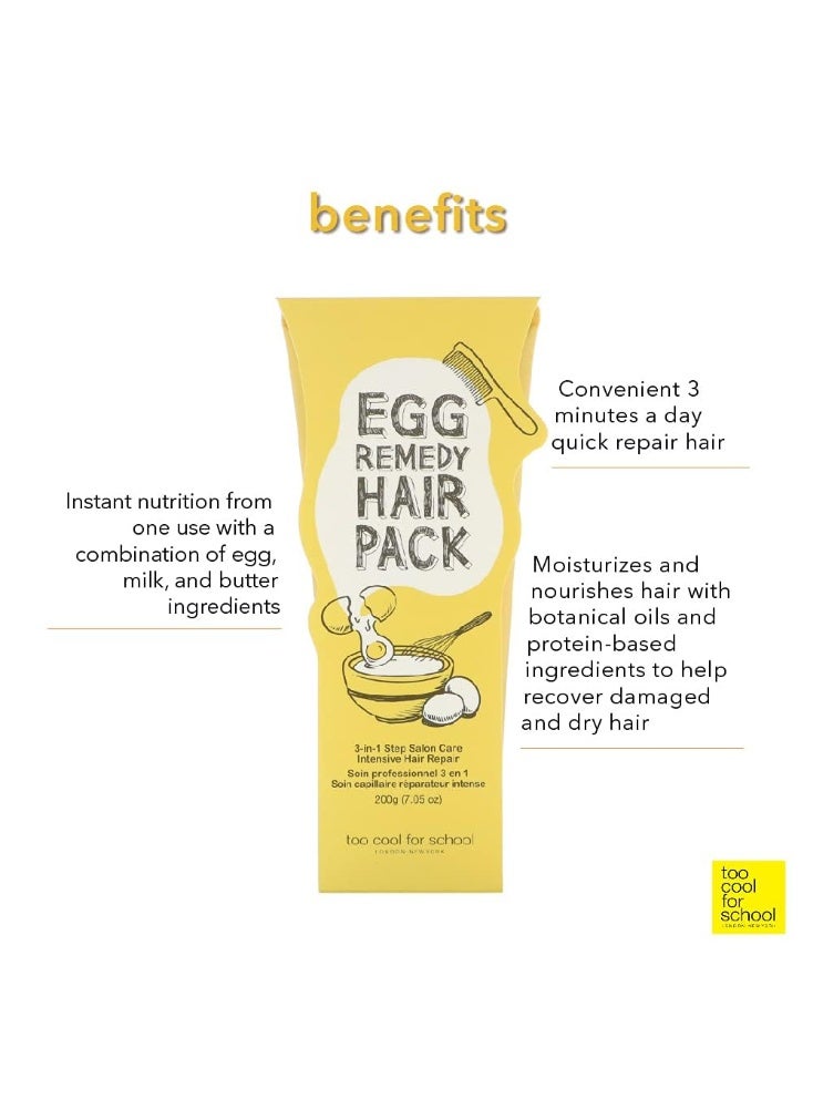 Too Cool For School Egg Remedy Hair Pack, 7.05 oz - Image 2
