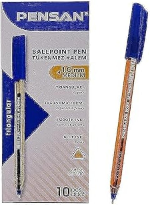 Pensan 2023 1.0 mm. Ballpoint Pen – Pack of 10-blue