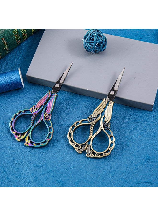 GLEXAL 2-Pack Embroidery Scissors Kit With Covers - Cute Cut-Out Design Handles, Sharp Tips For Precise Cutting - Ideal For Craft, Sewing, And More - Image 2