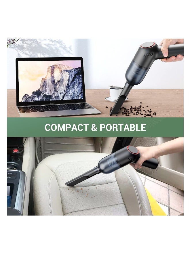 Handheld Vacuum Cleaner Wireless, Mini Rechargeable Hand Vacuum with Strong Suction, Wireless Portable Small Car Vacuum for Carpet - Image 4