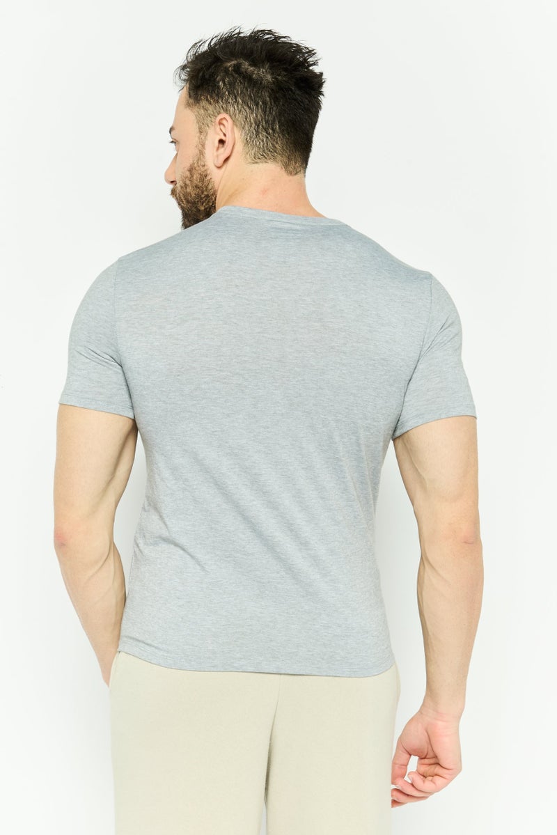 SKECHERS Men Sportswear Fit Short Sleeve Outdoor T Shirt, Grey - Image 4