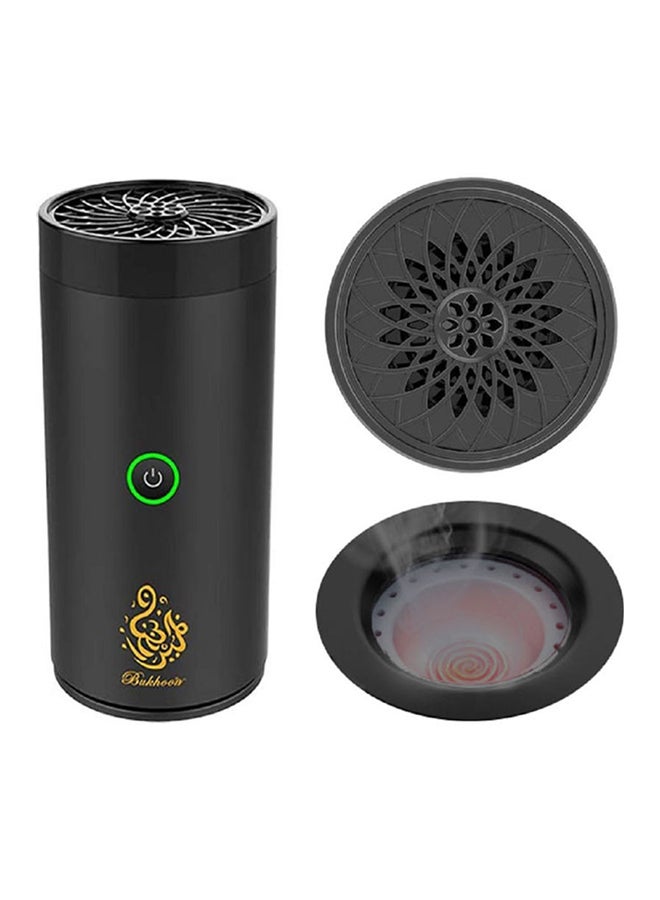 ACHAS Rechargeable Bakhoor Incense Burner Black 14x7x7cm - Image 2