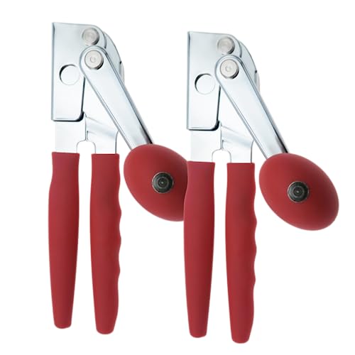 ChefMaster 2Pack Heavy Duty Can Opener with AntiSlip Grip Manual Handheld for Large Cans