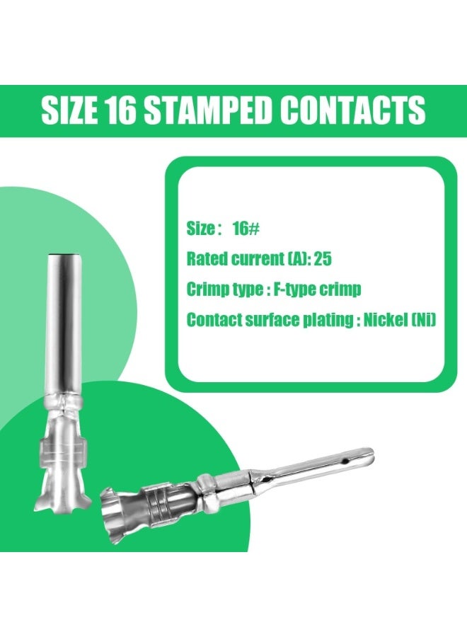 بيوينتي موصلات DT، موصل سلك كهربائي 6 سنون مقاوم للماء مع جهات اتصال مختومة وسدادة، مناسب للشاحنات والمركبات على الطرق الوعرة والبناء والزراعة وأسلاك الدراجات النارية (مجموعة من 6 قطع). - Image 3