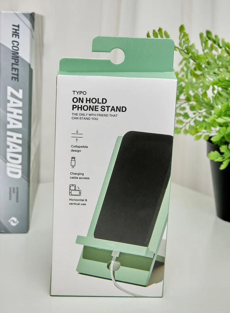 Typo On Hold Phone Stand
