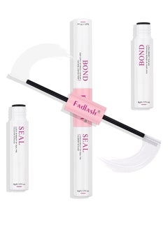 FADLASH FADLASH Lash Bond and Seal 10ml Individual Lashes Glue and Seal Super Strong Hold DIY Lash Extension Kit Hold 48-72 Hours Waterproof Cluster Lash Glue Latexfree Eyelash Extension Kit, Pack Of 1  - Image 1