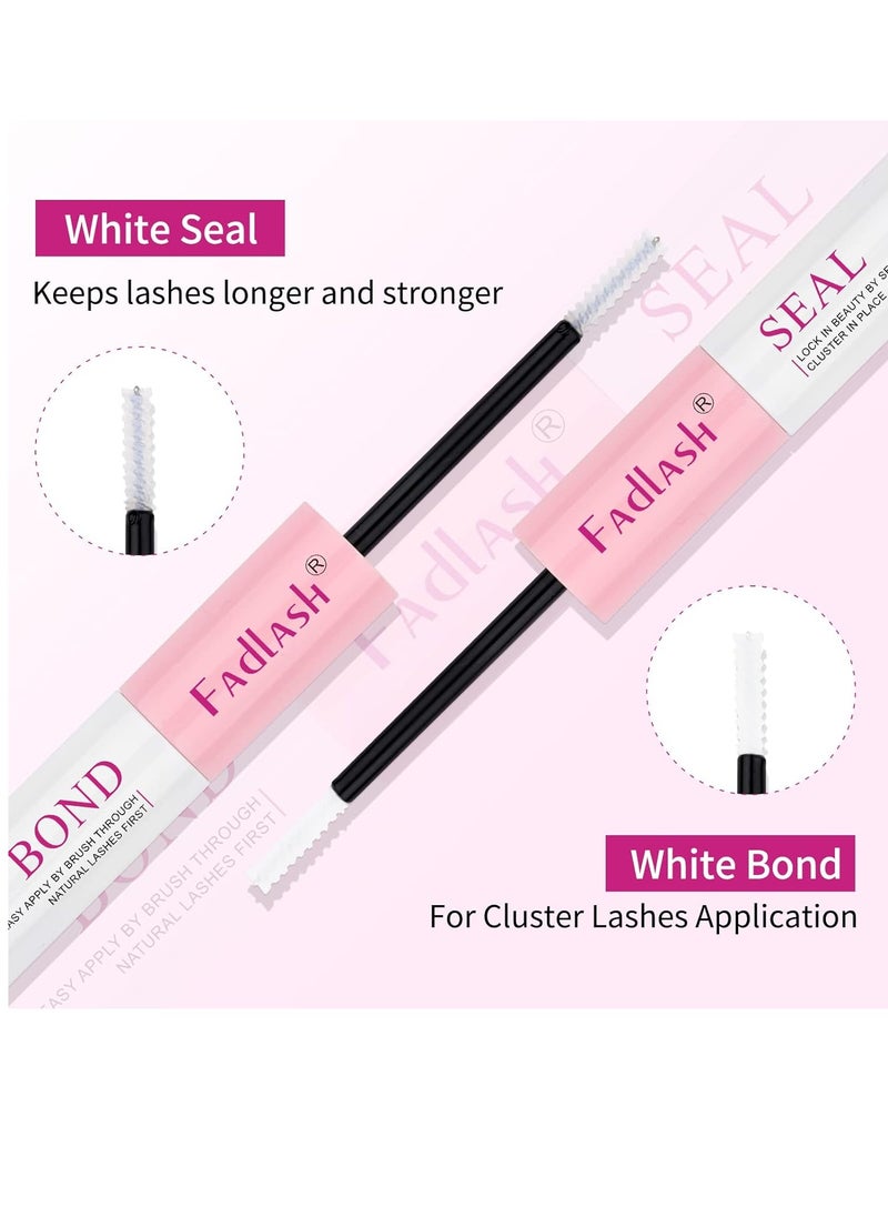 FADLASH - FADLASH Lash Bond and Seal 10ml Individual Lashes Glue and Seal Super Strong Hold DIY Lash Extension Kit Hold 48-72 Hours Waterproof Cluster Lash Glue Latexfree Eyelash Extension Kit, Pack Of 1 - Image 1