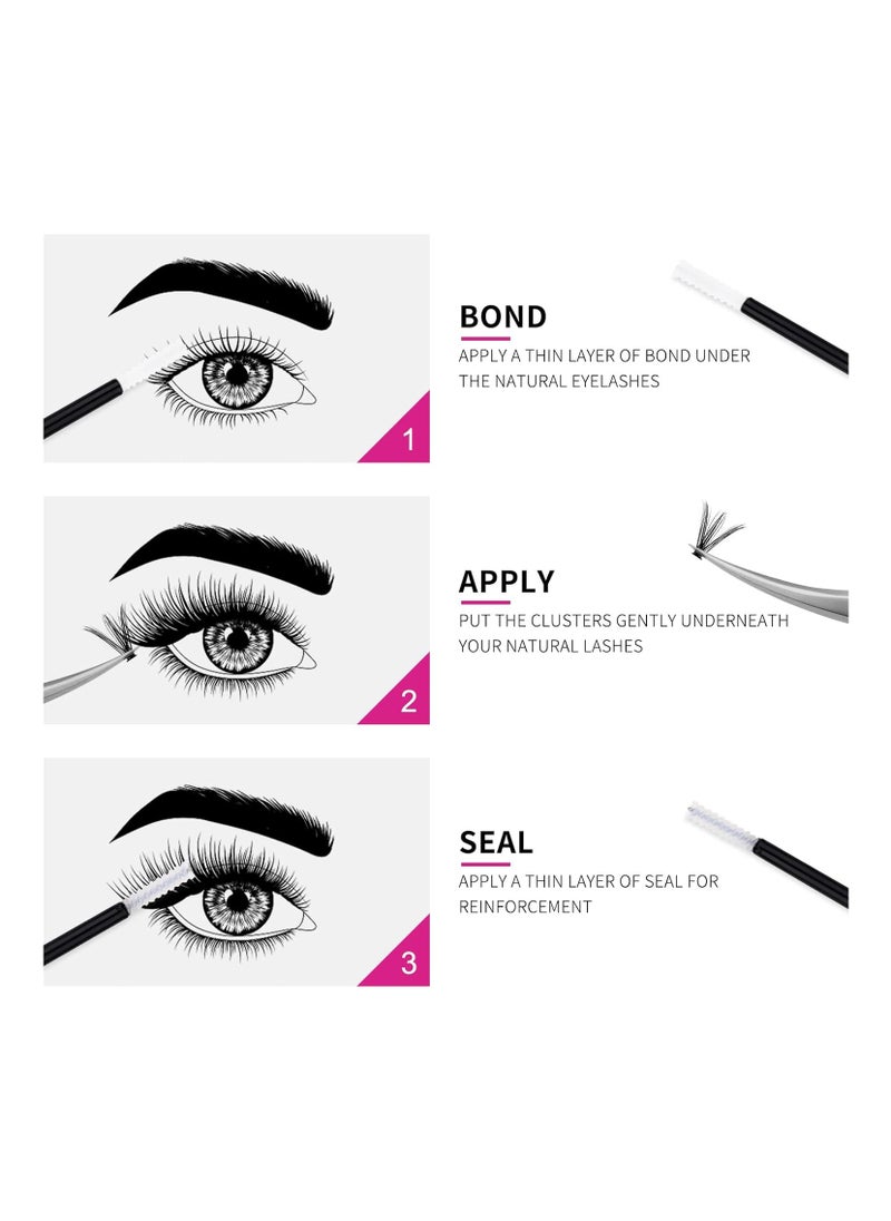 FADLASH - FADLASH Lash Bond and Seal 10ml Individual Lashes Glue and Seal Super Strong Hold DIY Lash Extension Kit Hold 48-72 Hours Waterproof Cluster Lash Glue Latexfree Eyelash Extension Kit, Pack Of 1 - Image 1