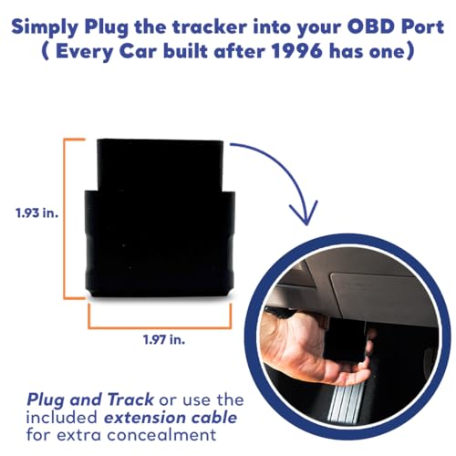 Optimus Plug-in GPS Tracker for Cars - Easy Installation - Harsh Driving Alerts - Reporting History and More - Extension Cable Included - Image 3