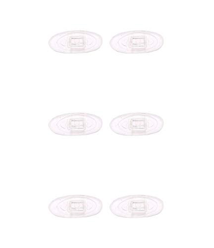 NicelyFit Clear Silicon Rubber Nose Pads for Oakley Glass Frames OX5079 OX5038 OX5066 OX5088 OX3102 OX5040 OX5042 etc (Clear - 3 Pairs) - Image 1