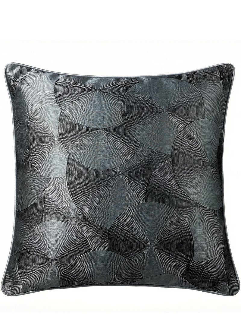 Premium Cotton Throw Pillow Covers, 45x45 cm,Set of 2,Geometric Pattern Luxury Holiday Themed Handwoven Couch Pillow Covers,Hidden Zipper,Home Décor Cushion Cover,Covers Only - Image 1